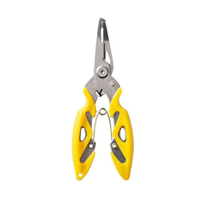 Fishing Lure Plier Scissors Return Spring Latch Bend Design Comfortable Handle Needle Nose Pliers Eagle Nose Pliers Orange Beauty World Shop