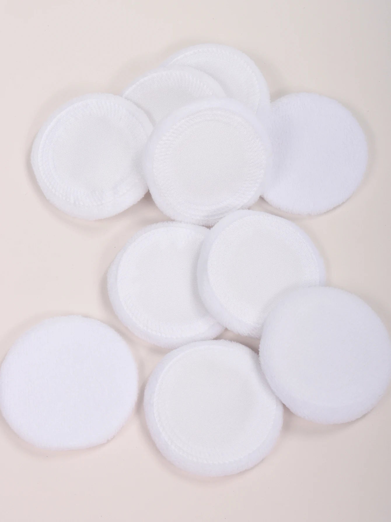 2-5-10-20Pcs Portable and Practical High-Grade White Round Powder Puff for Base and Fixing Makeup Beauty World Shop
