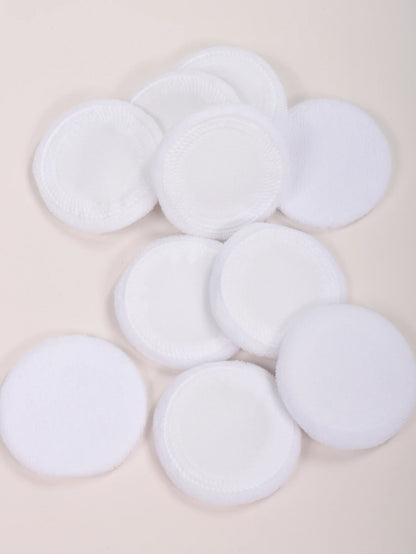 2-5-10-20Pcs Portable and Practical High-Grade White Round Powder Puff for Base and Fixing Makeup Beauty World Shop