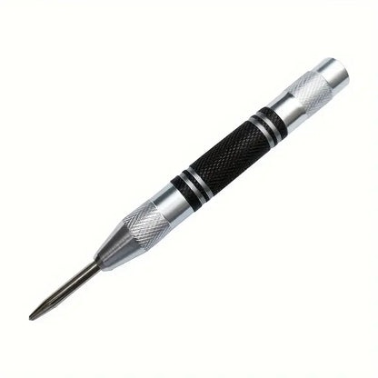 Auto Center Puncher Hole Marker Wood Metal Steel Spring Load Kerner Drill Locator Heavy Duty Punch Carpentry Automatic Hand Tool Beauty World Shop