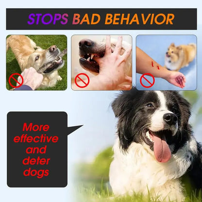Dog Ultrasonic Repeller Pet Training Device Outdoor Deterrent Chaser Portable Anti-barking Device with LED to Repel Cats & Dogs Beauty World Shop
