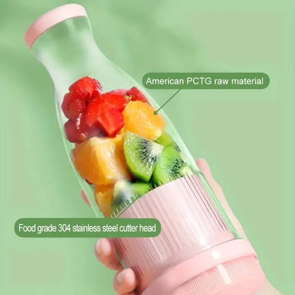 Electric Juicer Cup 6 Blades Blender Milkshake Machine USB Portable Fruit Milk Mixing Tool Mini Fresh Juice Blender Beauty World Shop
