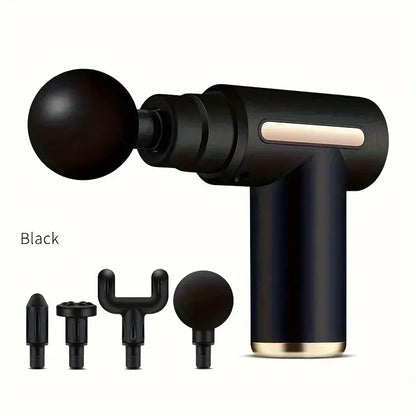 Fascial Machine Muscle Relaxation USB Mini Massage Gun Vibration Gun Massage Fitness Equipment Neck Grasping Fascia Gun Beauty Fashion