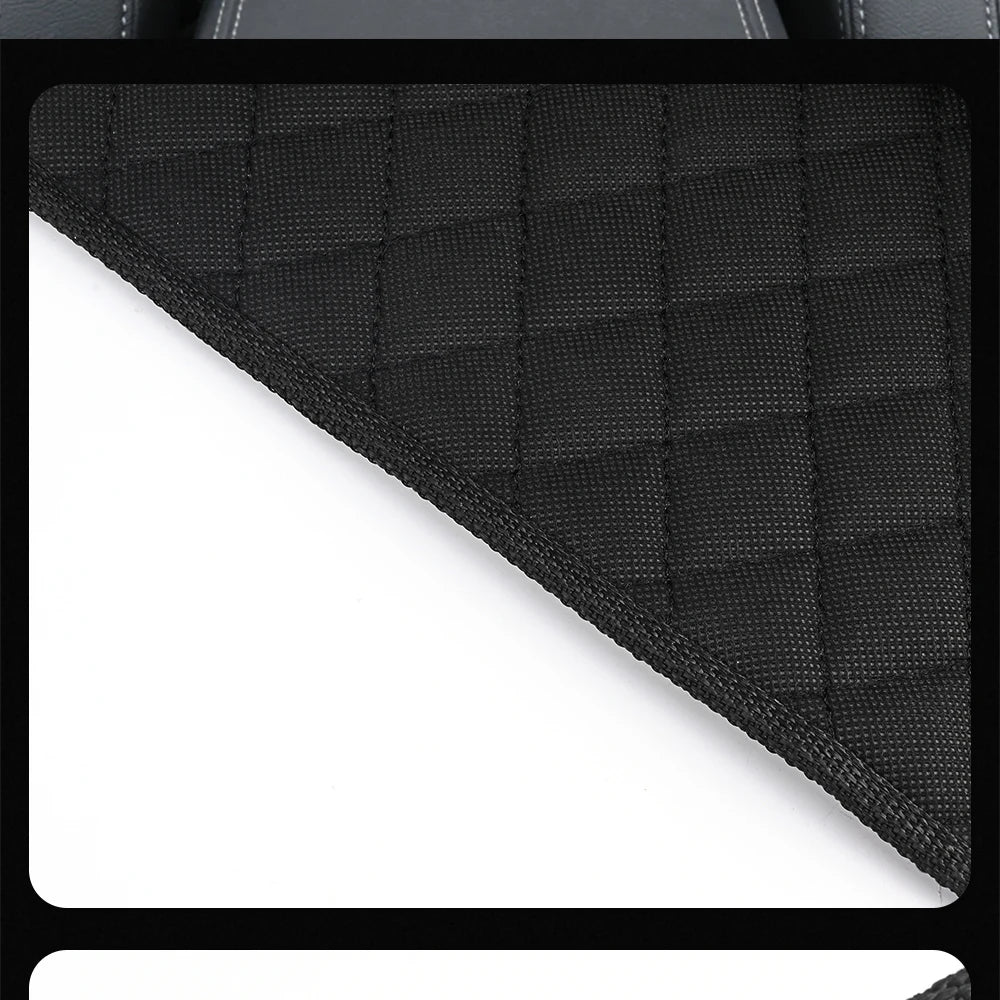 PU Leather Car Middle Seat Storage Net Large Capacity Leather Bag Seat Back Storage Bag Car Chair Back Supplies Storage Goods Ha Beauty World Shop