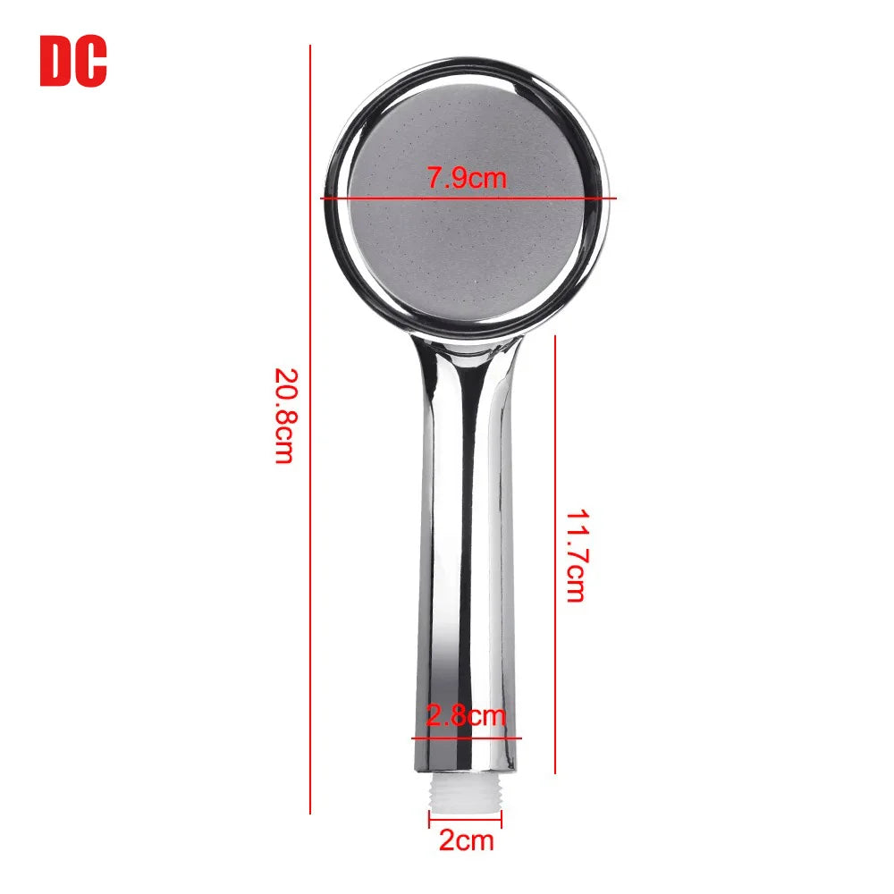 Rainfall Chrome Bath Shower Head 1pc Water Saving Spray Nozzle High Quality Pressurized Nozzle Shower Head High Pressure Beauty World Shop