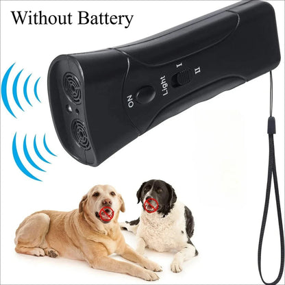 Pet Dog Repeller Anti Barking Stop Bark Training Device Trainer LED Ultrasonic Anti Barking Ultrasonic Without Battery