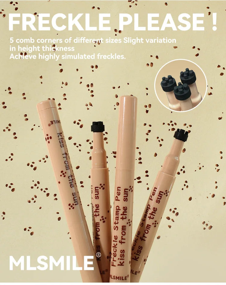 Waterproof Freckle Pen Natural Lifelike Fake Freckles Pen for Lasting Look Dot Spot Pen Makeup for Women Makep Light/Dark Brown Beauty World Shop