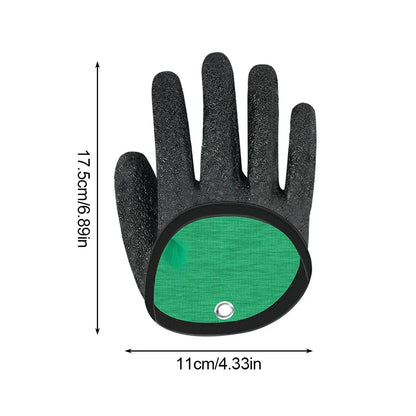 Fishing Gloves Catch Fish Anti-slip Durabl Knit Full Finger Waterproof Work Cutproof Glove Clasp Left Right Apparel Protect Hand Beauty World Shop