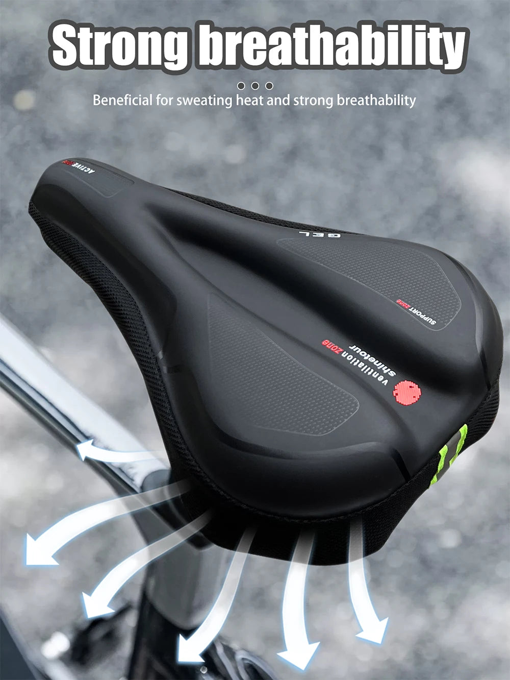 Waterproof Road Bike Saddle Cushion Comfortable MTB Bicycle Seat Cover Breathable Mountain Bike Cycling Seat Cover Beauty World Shop