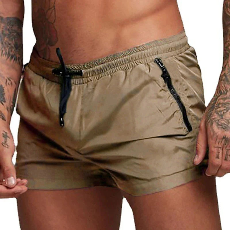 Mens Swim Trunks with Zipper Pockets Mesh Liner Summer Beach Board Shorts Quick Dry Swimming Bathing Suit Swimsuit Swimwear Beauty World Shop