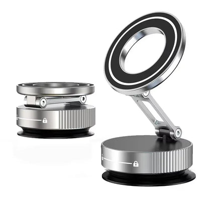 Super Strong Magnetic Phone Holder Foldable Design 360° Adjustable Vacuum Car Mount For Car Desk Bathroom Phone Holder Beauty World Shop