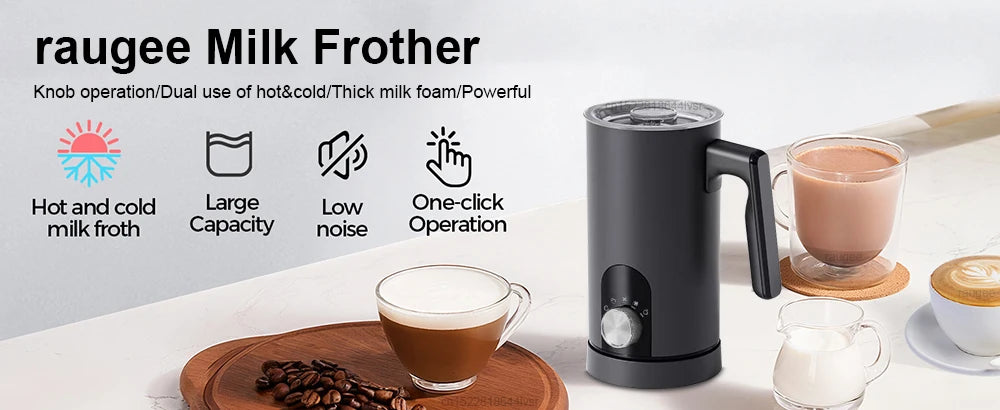 Electric Milk Frother Milk Foam Machine Automatic Milk Foamer for Cappuccino Coffee Latte 5in1 Electric Milk Frother Foam Maker Beauty World Shop