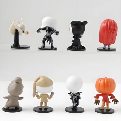 8pcs/set The Nightmare Sally Jack Skellington Christmas Action Figure Vinyl Figurine Halloween Gift Collection Toys Beauty World Shop