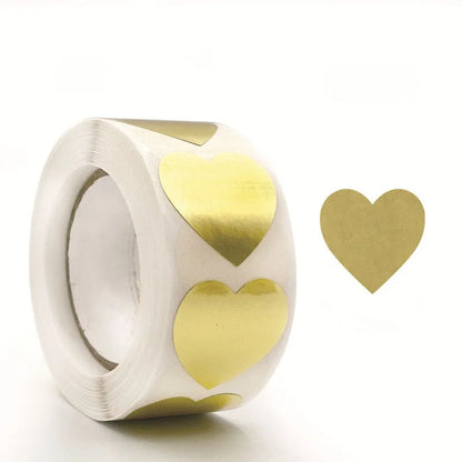500 pcs / 1 Roll, Kraft Round Self-Adhesive Label Paper Items Classification Name Stickers Personalized Labels Beauty World Shop