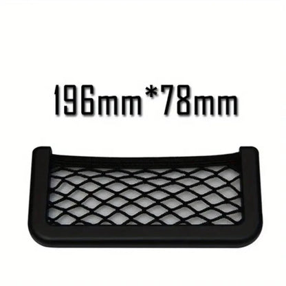 Car Storage Bag Nets Adhesive Auto Seat Organizer Door Side Net Pocket Multifunction 15-20cm Resilient Car Styling Storage Nets Beauty World Shop