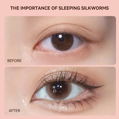 GECOMO 3D star eye double head silkworm pen, keep makeup lasting, waterproof and not easy to stain, brighten Beauty Trend Shop