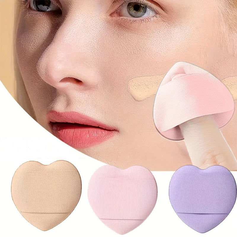 20pcs Finger Air Cushion Sponge Powder Puff Set, Makeup Puff, For Liquid Foundation, Powder Foundation, Concealer. Beauty World Shop