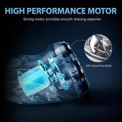 Sejoy Electric Razor for Men Rechargeable Electric Shavers Rotary Portable Travel Razor Idea Gift Beard Trimmer