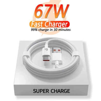 For Xiaomi 67W USB Super Fast Charger Power Adapter Mi 12 11 6A Type C Cable POCO X5 X4 Pro Note 9 10 11 Charging Beauty World Shop