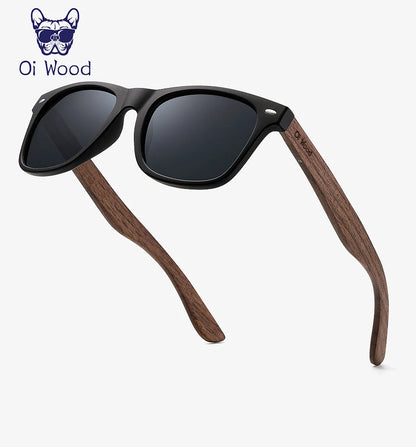 Oi Wood Brand Natural Wooden Sunglasses Men Polarized Fashion Sun Glasses Original Wood Oculos De Sol Masculino New TR90 Frames Beauty World Shop