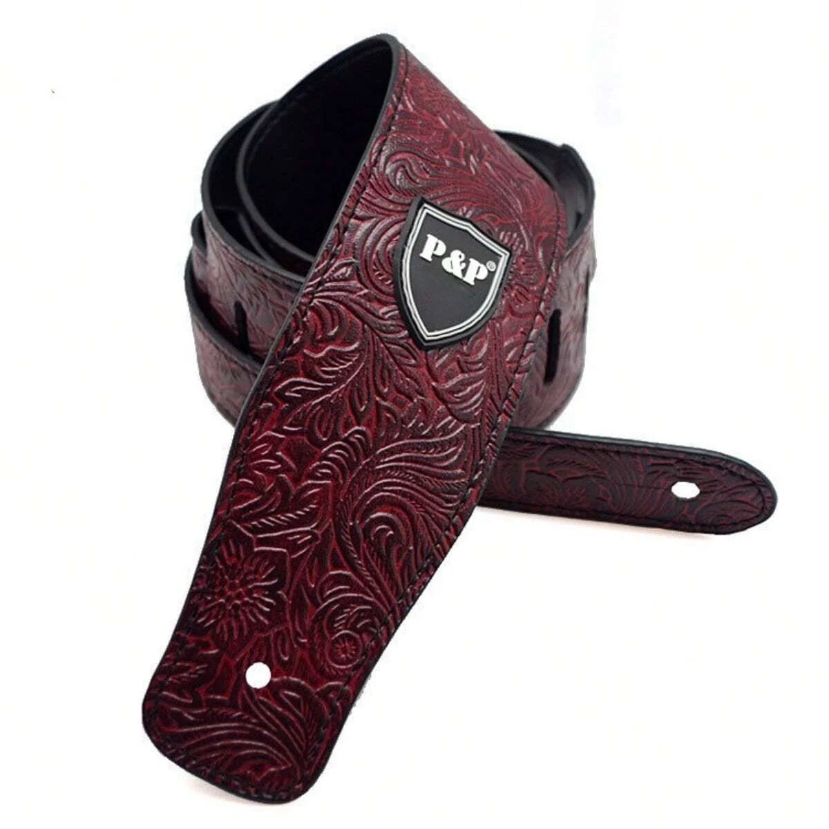 Guitar Strap Vintage 2.5 Inch Adjustable Soft Embroidered Belt Classical Bass Music Hobby Guitar Accessories Beauty World Shop