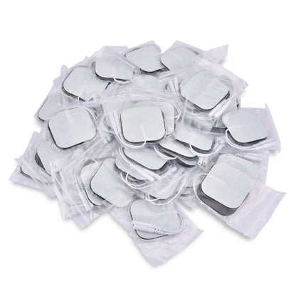 100P/50P 5x5cm Muscle Stimulator Electrode Pads Non-woven Fabric Self Adhesive Replacement Pads for Tens Digital Massage Machine Beauty World Shop