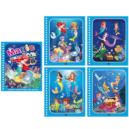 NEW Kids Magic Water Drawing Books Coloring Books Painting Toys for Kids Birthday Christmas New Year Gift for Boys and Girls Beauty Fashion