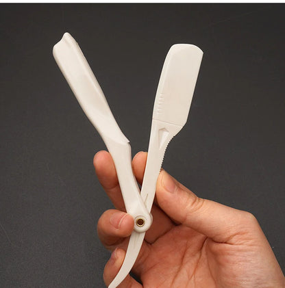Professional Manual Shaver Straight Edge Plastic Barber Razor Folding Shaving Beard Cutter Straight Razor Wholesale Beauty World Shop
