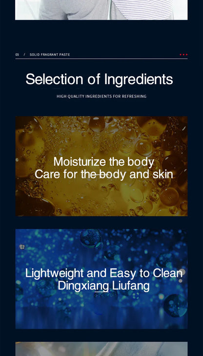 Fanzhen Men's Solid Cologne - Light and Fresh Scent, All-Over Use, Portable Stick for On-the-Go Convenience Beauty Trend Shop