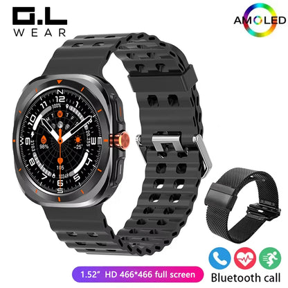 G.L Wear 2025 New Smartwatch for Men Heart Rate Monitoring Bluetooth Calling Fitness Tracking Pedometer Men's Smartwatch Beauty World Shop
