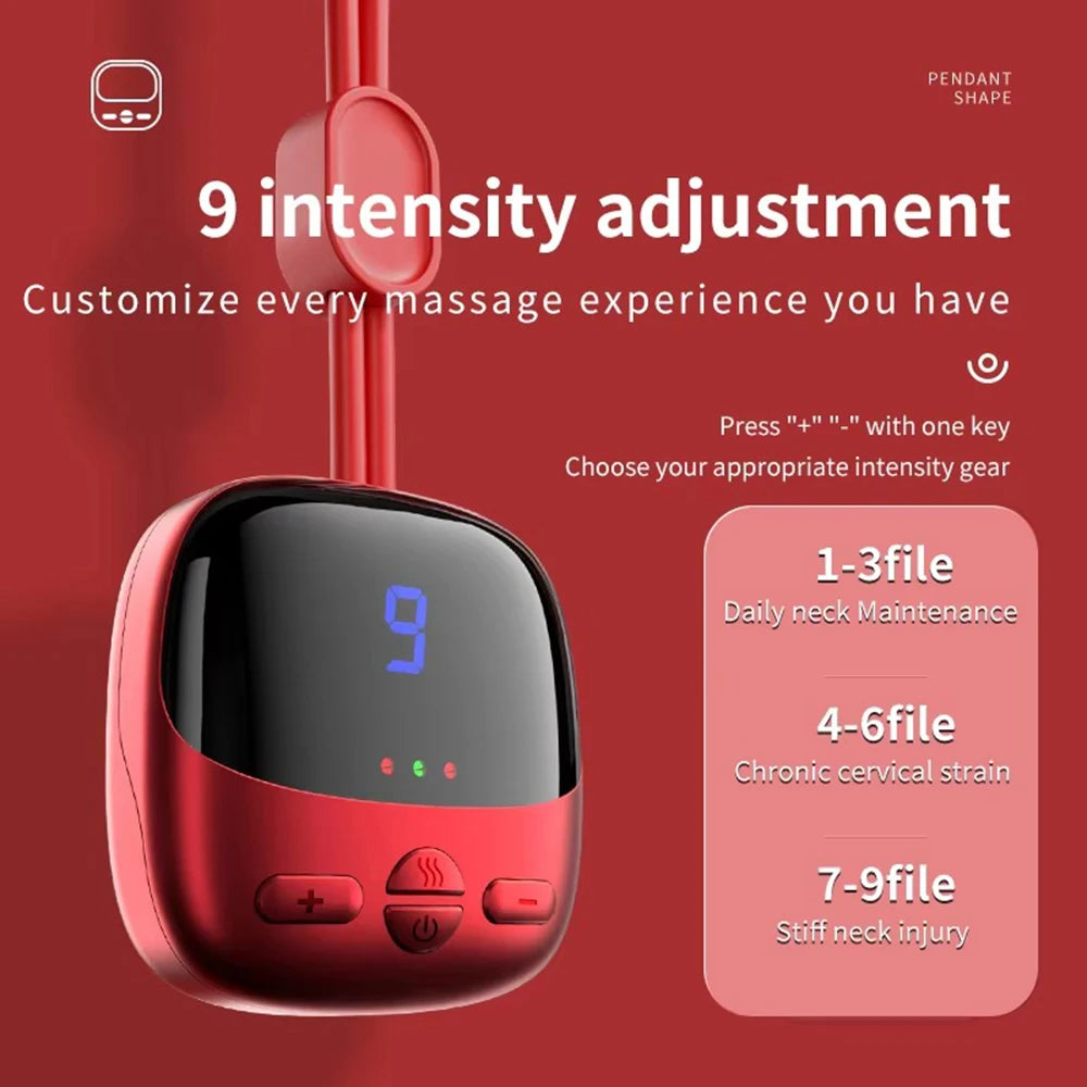 NEW Mini Smart Hanging Neck Shoulder Cervical Spine Massager Mini Portable Hot Compress Neck Artifact Dredging Neck Protector Beauty World Shop