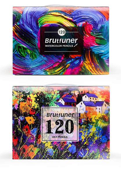 Brutfuner 48/72/120/150/160/180Colors Pencils Professional Oil Wood Soft Watercolor Pencil For School Draw Sketch Art Supplies Beauty World Shop