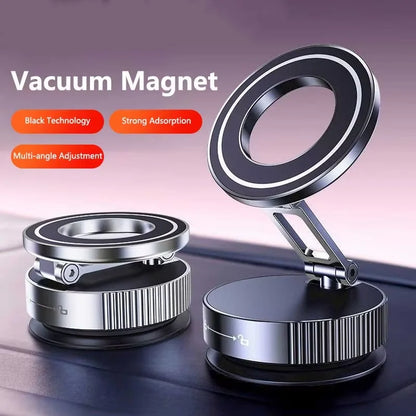 Super Strong Magnetic Phone Holder Foldable Design 360° Adjustable Vacuum Car Mount For Car Desk Bathroom Phone Holder Beauty World Shop