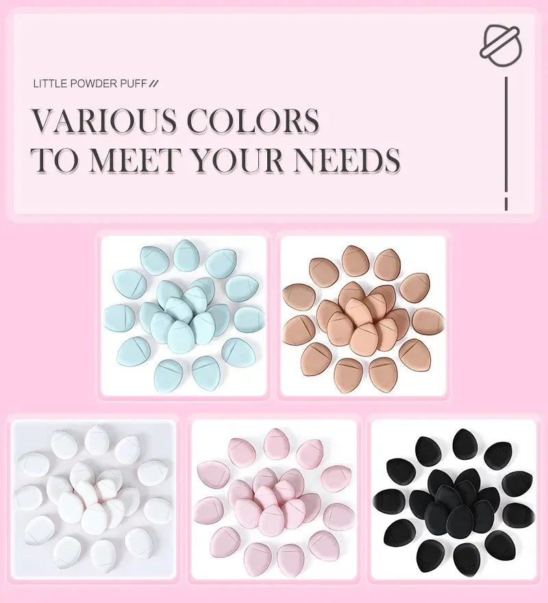 5/10Pcs Mini Finger Puff Foundation Small Air Cushion Powder Sponge Face Concealer BB Cream Cosmetic Applicator Makeup Tools Beauty World Shop