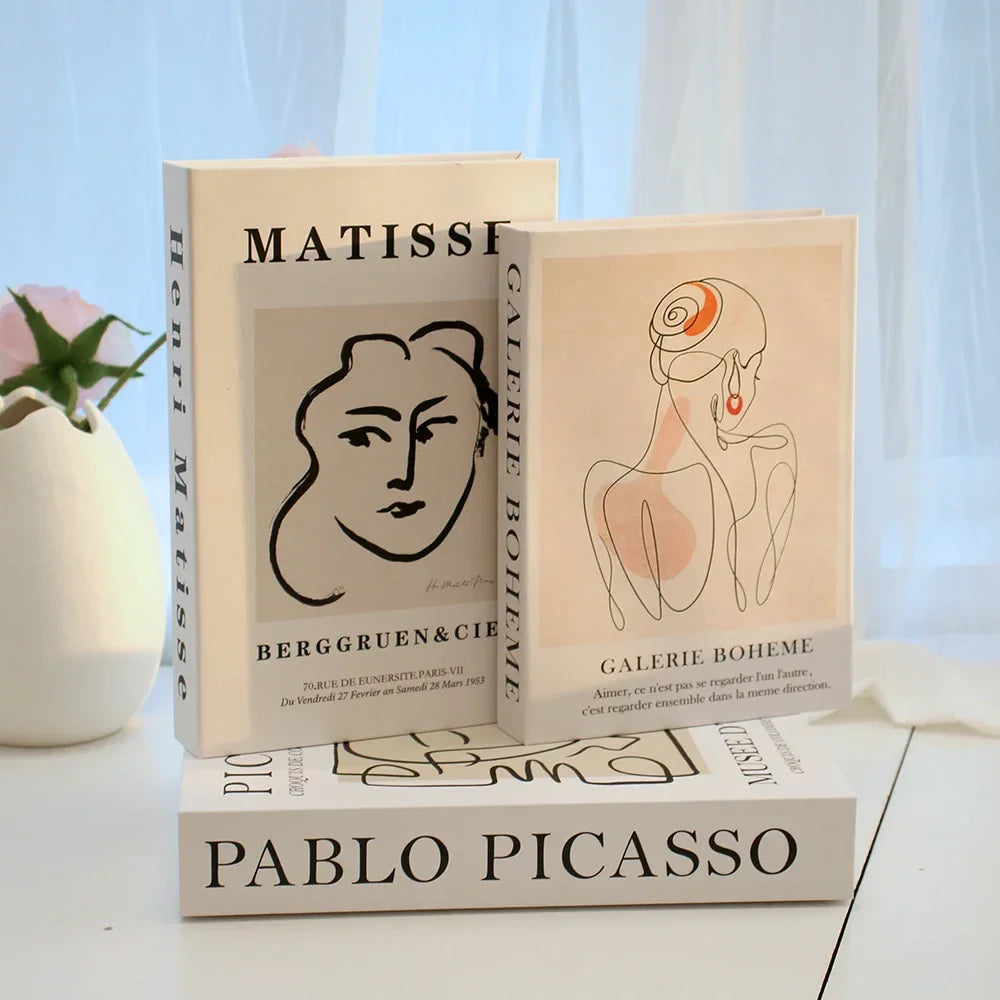 3Pcs Foldable Fashion Fake Books Living Room Decoration Designer Books Coffee Table Ornaments Club Hotel Room Villa Prop Books Beauty World Shop