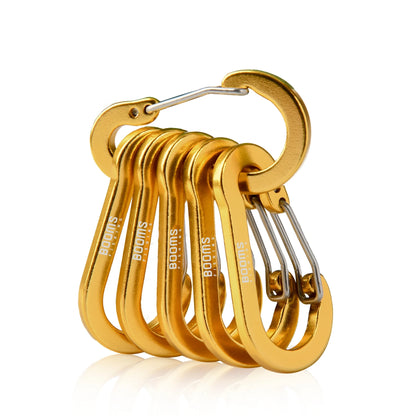 Booms Fishing CC1 Steel Small Carabiner Clips Outdoor Camping  Multi Tool  Fishing Acessories 6pcs Beauty World Shop