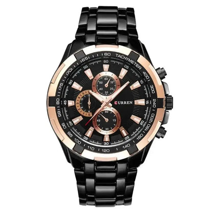 CURREN 8023 Quartz Watch Men Waterproof Sport Military Watches Mens Business Stainless Steel Wristwatch Male Clock reloj hombre Beauty World Shop