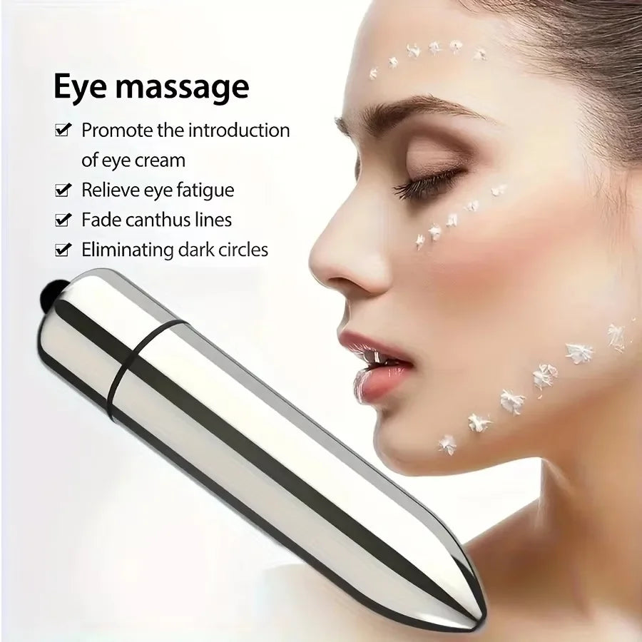 1pc Mini Vibrating Massager Facial And Eye Massage Treatment Promotes Lotion Absorption Portable For Home And Travel Beauty Tool Beauty World Shop