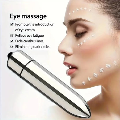 1pc Mini Vibrating Massager Facial And Eye Massage Treatment Promotes Lotion Absorption Portable For Home And Travel Beauty Tool Beauty World Shop