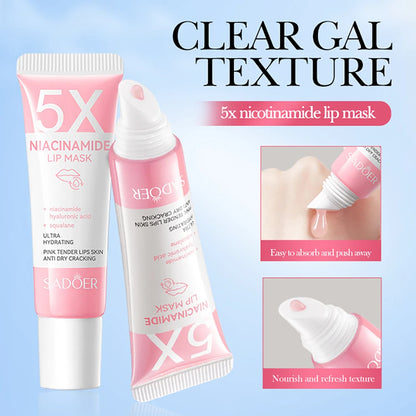 5X Niacinamide Plumping Lip Mask – Intense Hydration & Anti-Dryness for Soft, Pink Lips | Care Chapped Lips Overnig 10g/pc Beauty World Shop