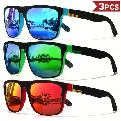 Fashion Vintage Square Polarized Sunglasses Men Women Driving Fishing Luxury Brand Designer Sun Glasses Driver's Eyewear UV400 Beauty World Shop