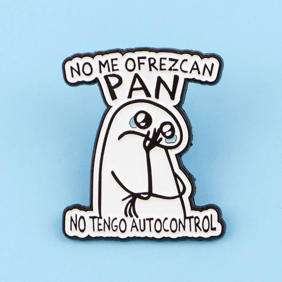 Funny Spanish Quotes Enamel Pin Sad Character Brooch Pines Lapel Pins Badge Clothing Accessories Fashion Jewelry Friends Gifts Beauty World Shop