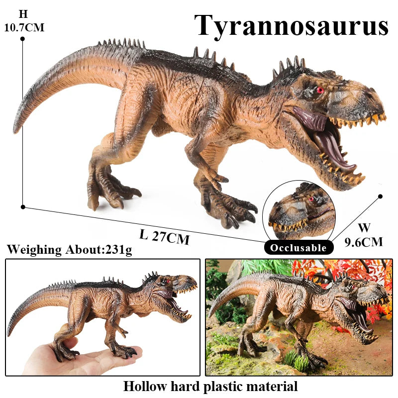 Oenux Dinosaurs World Brinquedo Savage Jurassic Indominus Rex Spinosaurus Triceratops Action Figures Collection Toy Kids Gift Beauty World Shop