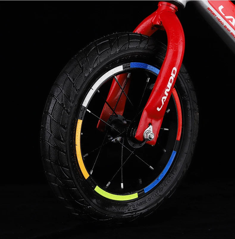 Reflective Tire Sticker Safety Sticker Color Kids Balance Bike Reflective Sticker Wheel Decal Bike Accessories Beauty World Shop
