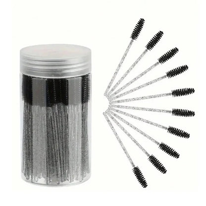 50/100pcs For Eyelash Extension Makeup Disposable Eyelash Brushes Spoolies Micro Lash Mascara Wands Combs Wholesale Beauty World Shop