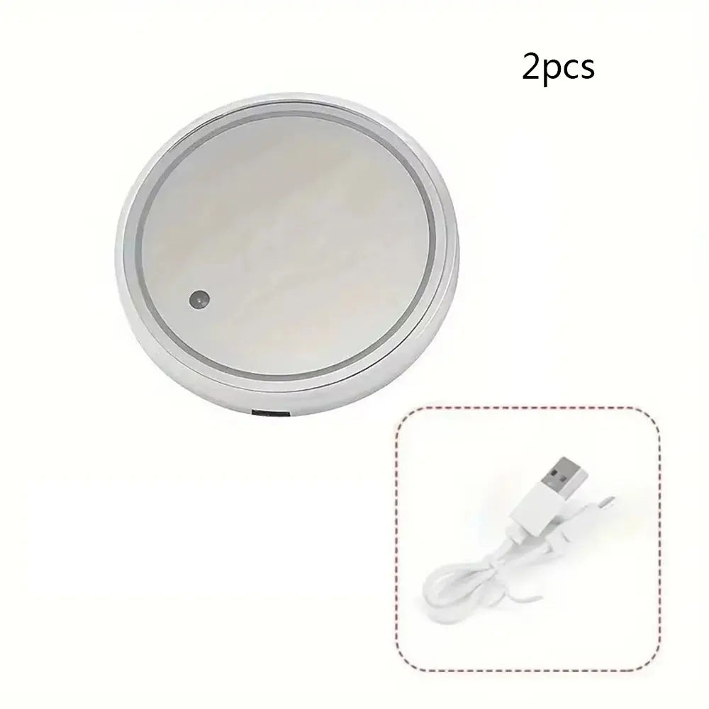 7 Colors Car Coasters Cup Holder LED Light Mats Bottle Light Sensor Atmosphere Interior Accessories Universal Beauty World Shop