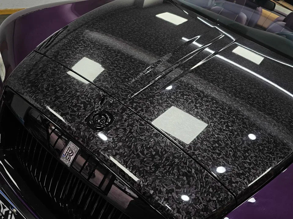 Premium Black Forged Carbon Fiber Vinyl Car Body Wrap Film For Vehicle Motorcycle Hex Cosmic Diamond Carbon Vinyl Protector Film Beauty World Shop