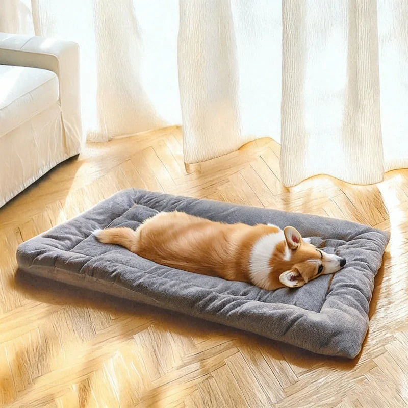 Extra Large Plush Dog Bed Sofa Thickened Super Soft Polyester Pet Mat Dog Crate Mat Bed For Small Medium Large Dog Bed Beauty World Shop