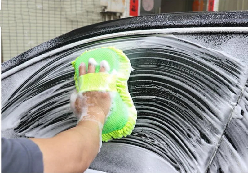Microfiber Car Washer Sponge Cleaning Car Care Detailing Brushes Washing Towel Auto Gloves Styling Accessories Beauty World Shop