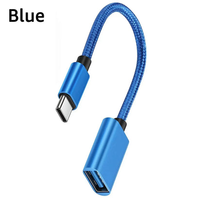 Android Type-C to USB 2.0 Conversion Cable, USB Flash Drive, Data Tablet, Card Reader, OTG Connection Box, Mouse Beauty World Shop